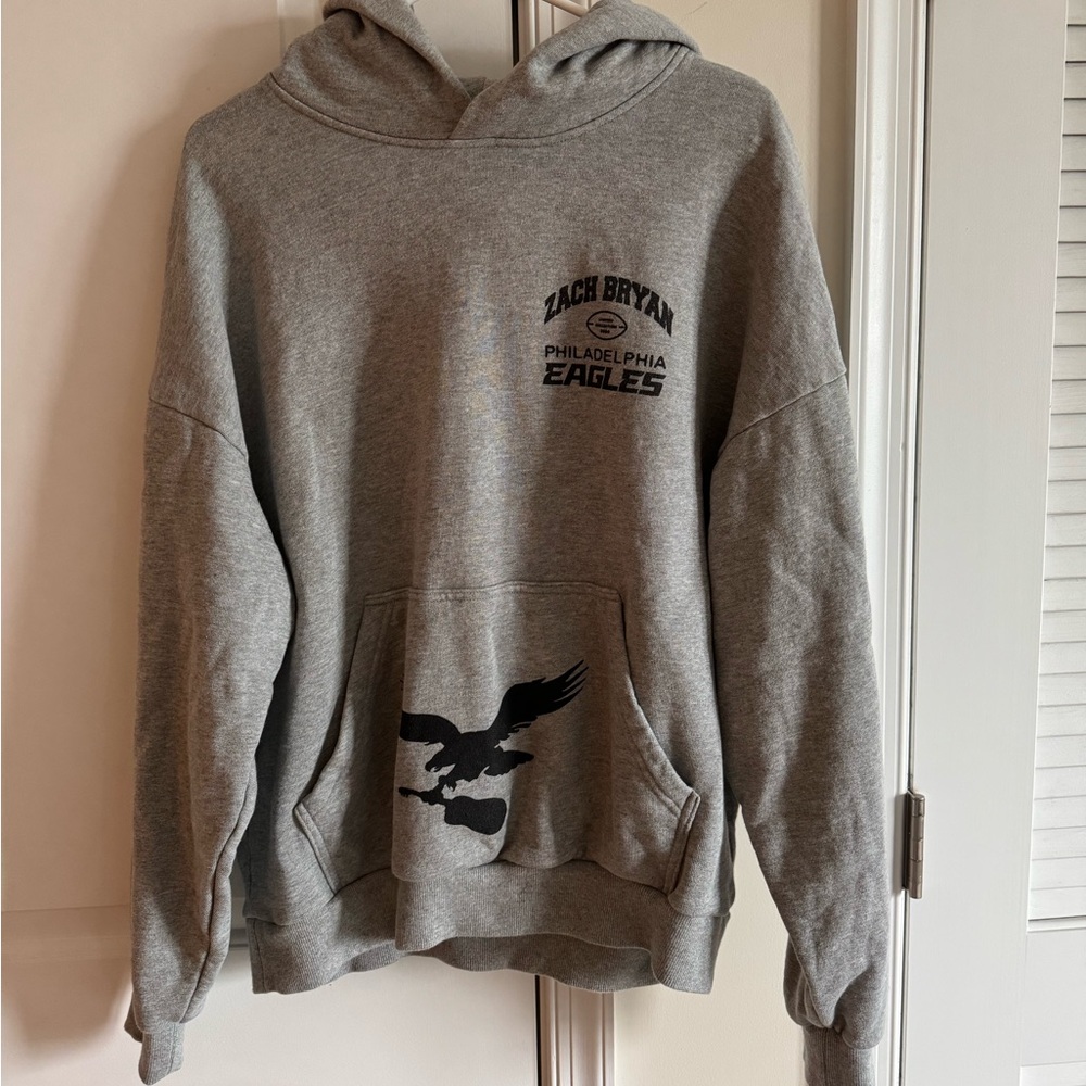 Zach Bryan Philadelphia Eagles concert hoodie